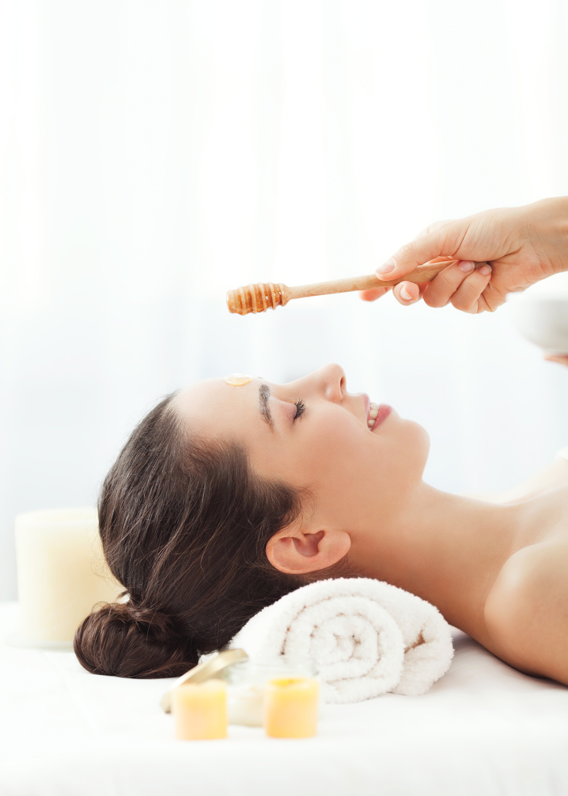 Honey facial massage