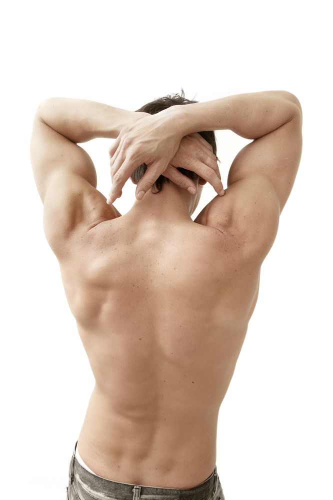 Man Showing Toned Back