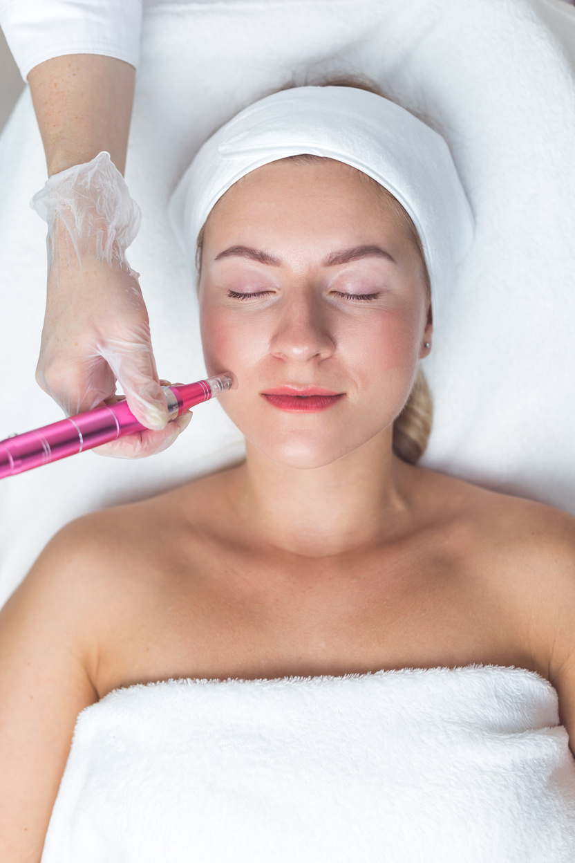 Woman Having Facial Treatment 